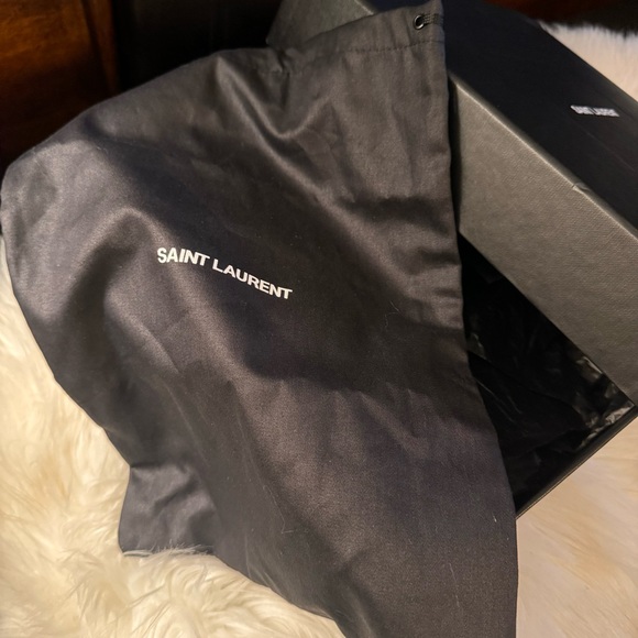 YSL Ava Sandals in Crepe Satin with Rhinestones - Picture 17 of 17